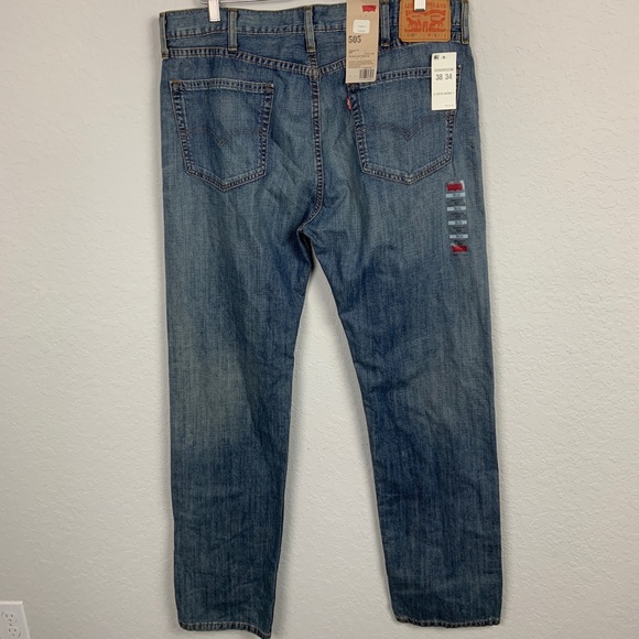 Levi’s Strauss 505 men jeans blue sz 38/34 - Picture 4 of 8
